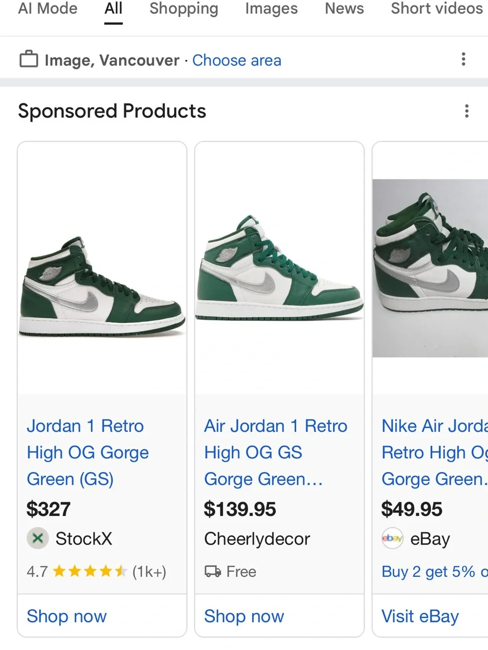 Nike Jordan 1’s